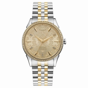 Vivienne Westwood The Wallace Watch Gold & Silver Dial With Swarovski