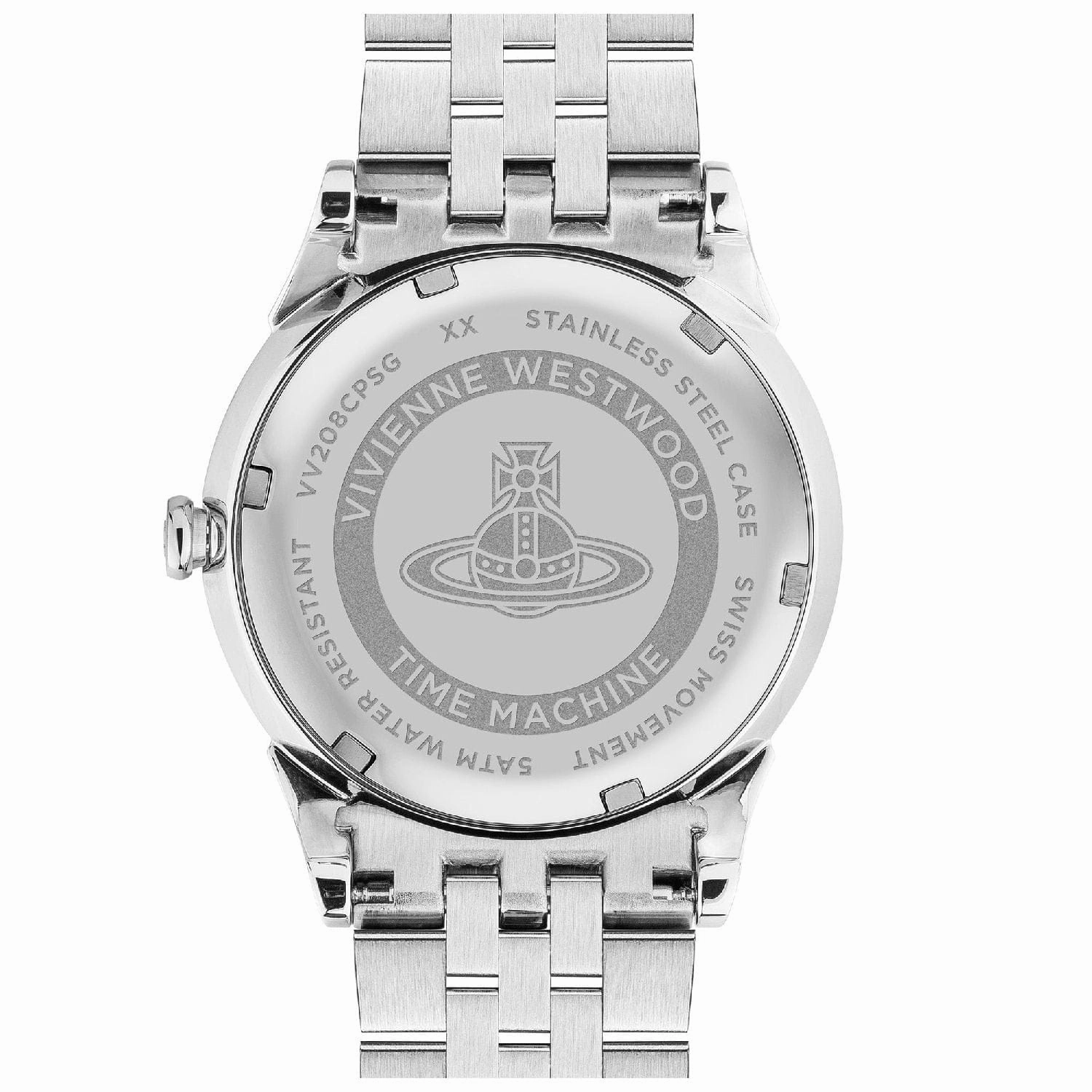 Vivienne Westwood The Wallace Watch Gold & Silver Dial With Swarovski