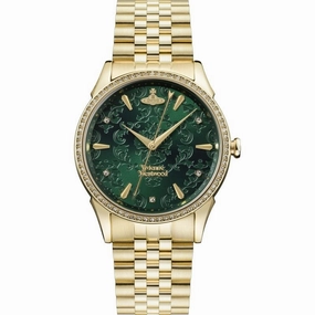 Vivienne Westwood The Wallace Watch Green Dial With Swarovski Cristals