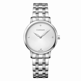 Wenger 01.1721.109 Women's Urban Donnissima Silver Dial Stainless Steel Crystal Watch