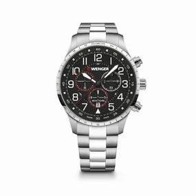 Wenger Attitude Chrono 44 Black Dial Men's Watch