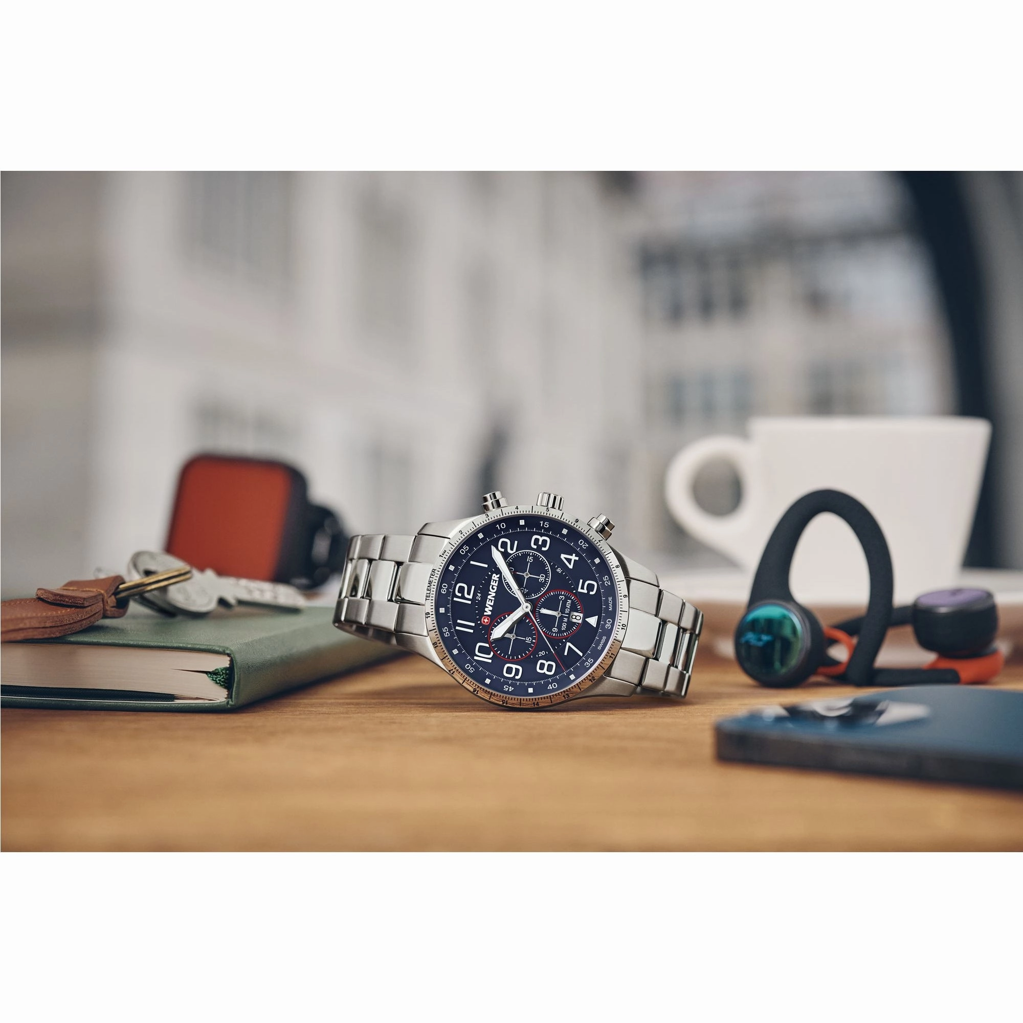 Wenger Attitude Chrono 44 Blue Dial Men's Watch