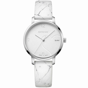 Wenger Women's Watch - Metropolitan Donnissima White Dial Leather Strap | 01.1731.109