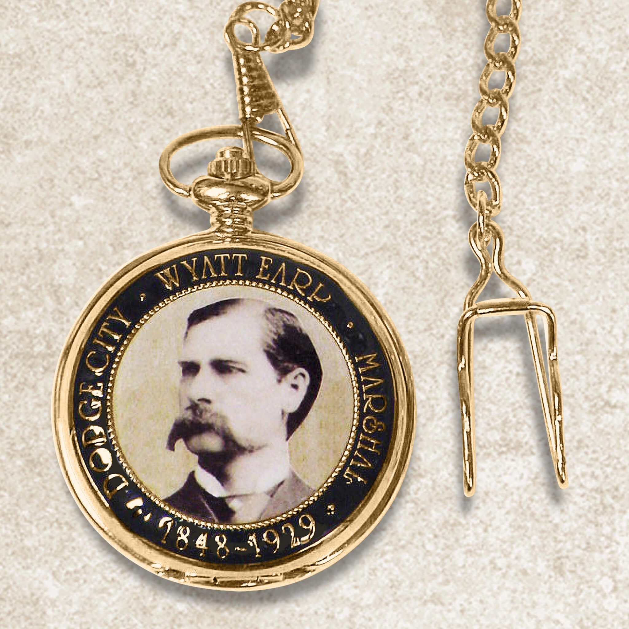 Western Legends Wyatt Earp Pocket Watch