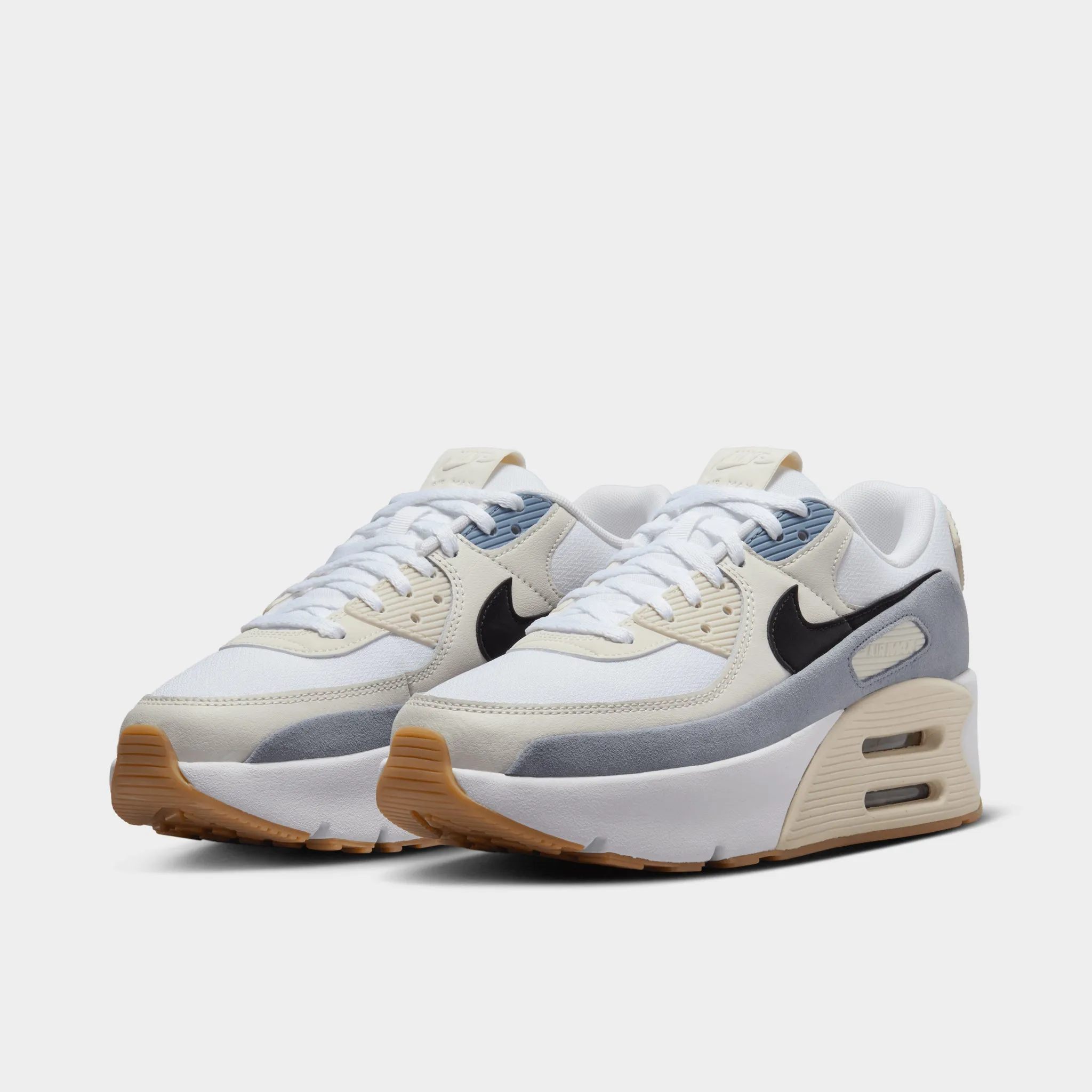 Womens Nike Nike Air Max 90 LV8 Women's White / Black - Ashen Slate