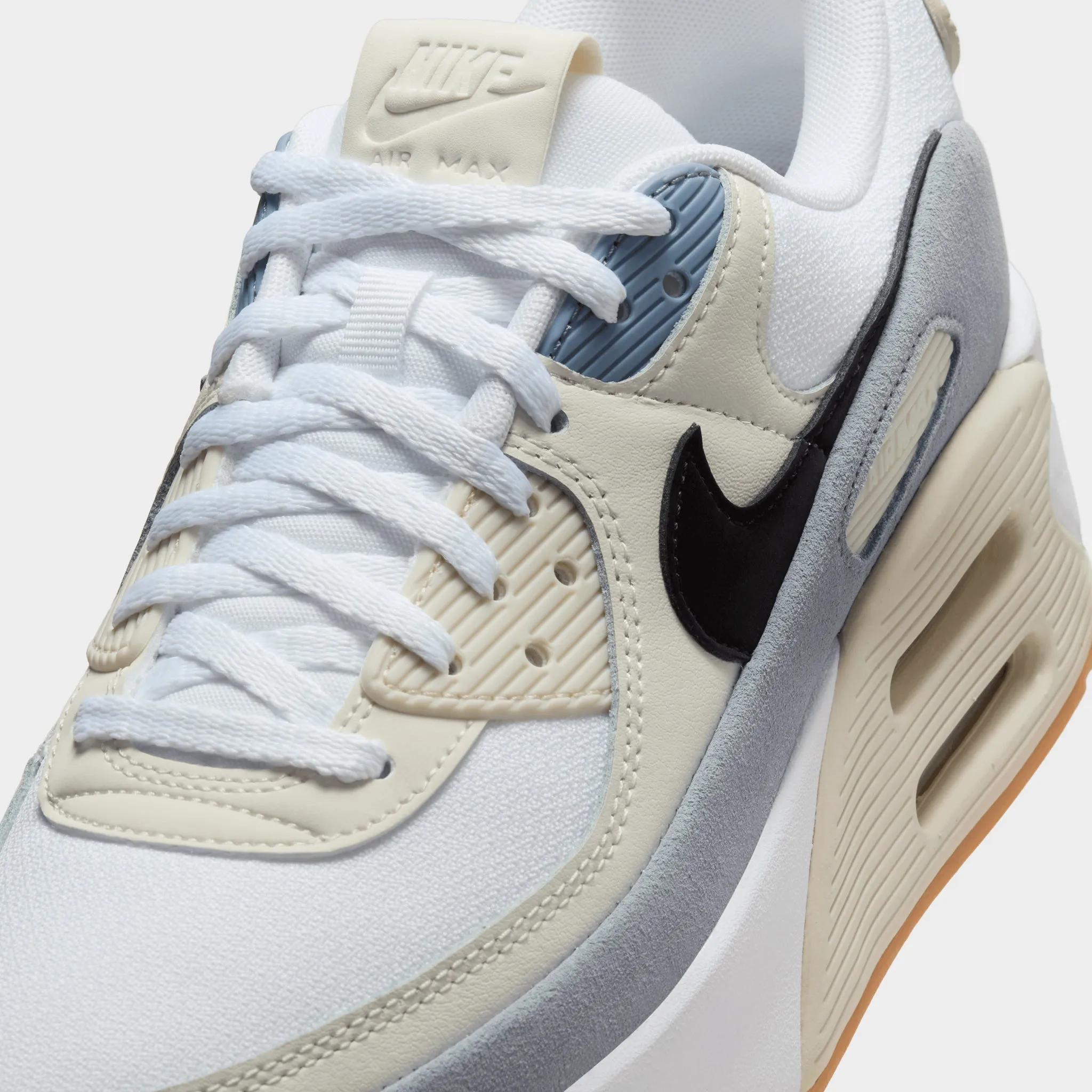 Womens Nike Nike Air Max 90 LV8 Women's White / Black - Ashen Slate