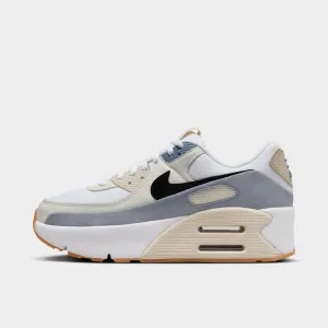 Womens Nike Nike Air Max 90 LV8 Women's White / Black - Ashen Slate