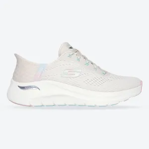 Women's Wide Fit Skechers 150066 Slip-ins Arch Fit 2.0 Easy Chic Trainers